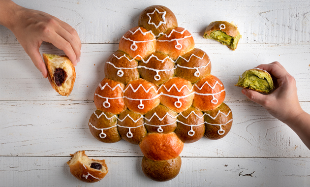Matcha & Red Bean Christmas Tree